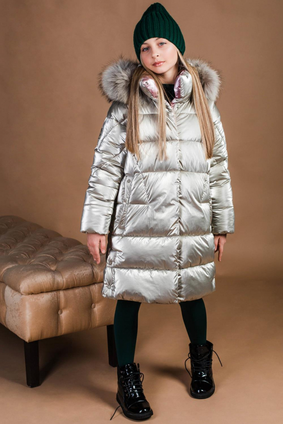 Пальто для девочки GnK ЗС-875 фото